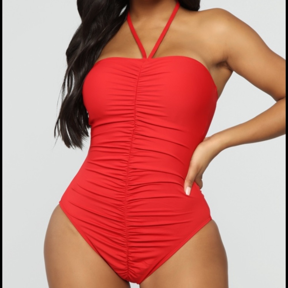 Fashion nova red bathing suit
